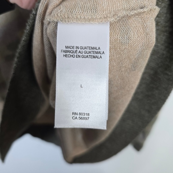 Lucky Brand Womens Camouflage Crewneck Long Sleeve Sweatshirt Top L - Picture 4 of 4